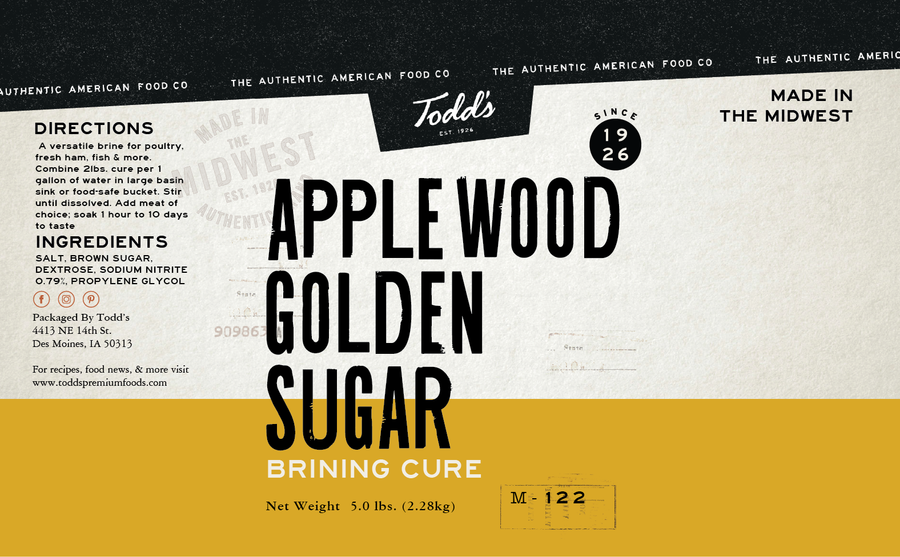 Applewood Golden Sugar Cure 5lb Case
