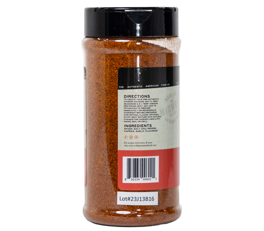 Todd's Chorizo Sausage Seasoning (8.5 oz)