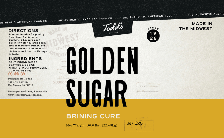 Golden Sugar Cure 50lb Case